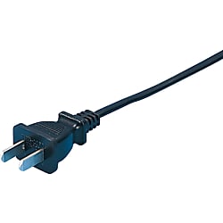 AC Cord, Fixed Length (CCC), Single-Side Cut-Off Plug, Cable Shape: Flat