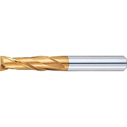 TSC series carbide square end mill, 2-flute / 3D Flute Length (regular) model (TSC-EM2R9.50)