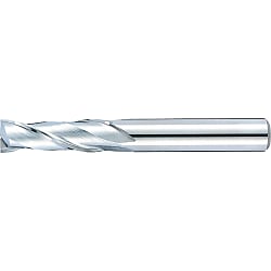 Carbide square end mill, 2-flute / 3D Flute Length (regular) model (SEC-EM2R11.81)
