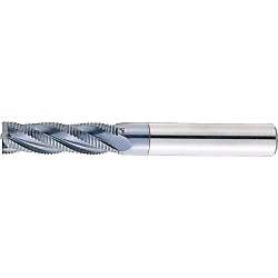 TiCN Coated Powdered High-Speed Steel Roughing End Mill, Regular, Center Cut (VPM-RFPR10)