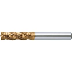 AS Coated High-Speed Steel Roughing End Mill, Regular, Center Cut