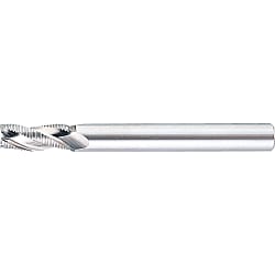 High-Speed Steel Roughing End Mill, Short, Long Shank, Center Cut / Non-Coated Model (RFPLS20)