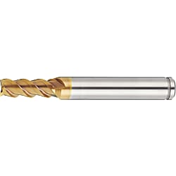 AS Coated Powdered High-Speed Steel Square End Mill, 3-Flute, 50° Spiral, Short (ASPM-HEM3S12)