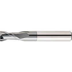 TiCN Coated Powdered High-Speed Steel Square End Mill, 2-Flute, Short (VPM-EM2S8)