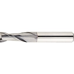 TiCN Coated Powdered High-Speed Steel Square End Mill, 2-Flute, Regular (VPM-EM2R1.5)