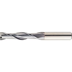 TiCN Coated Powdered High-Speed Steel Square End Mill, 2-Flute, Long (VPM-EM2L4)