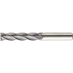 TiCN Coated Powdered High-Speed Steel Square End Mill, 4-Flute / Regular (VPM-EM4L3)