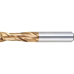 AS Coated High-Speed Steel Square End Mill, 2-Flute / Regular (AS-EM2R8)
