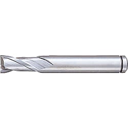 Powdered High-Speed Steel Square End Mill, 2-Flute, Short / Non-Coated Model (PM-EM2S20)