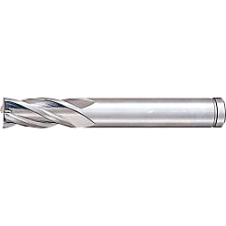 Powdered High-Speed Steel Square End Mill, 4-Flute / Short / Non-Coated Model (PM-EM4S4)