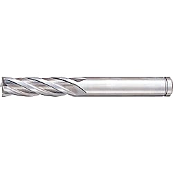Powdered High-Speed Steel Square End Mill 4-Flute / Regular / Non-Coated Type (PM-EM4R16)