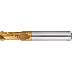 AS Coated Powdered High-Speed Steel Radius End Mill, 2-Flute / Short (ASPM-CR-EM2S12-R1)