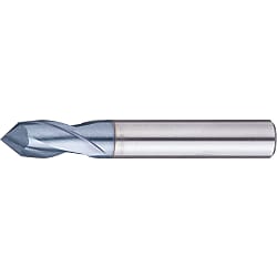 TiCN Coated Powdered High-Speed Steel Chamfering End Mill, 2-Flute, Short (VPM-MEM2S16-120)