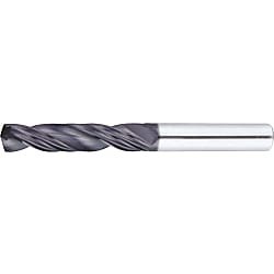TiAlN Coated Carbide Burnishing Bladed Drill, Stub (No Oil Holes), Regular (with Oil Holes) (TAC-HBNESDR10)