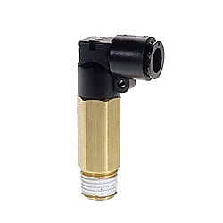 Touch Connector FUJI, Long Male Elbow (Plastic)