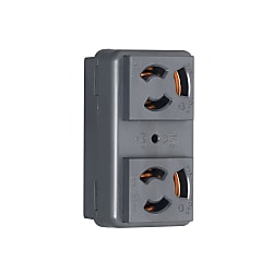 Outlet for dual equipment (Outlet) (3117HCDZ-BK)