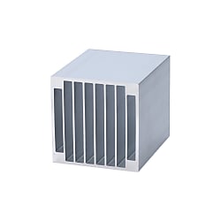 Heatsink LSI V, for Forced Air-Cooled, Hollow, Aluminum Extrusion Type (With Clear Anodizing) (84V84L100)