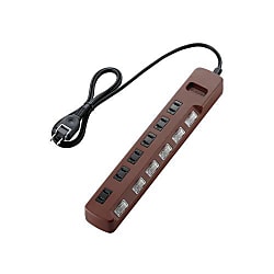 Lightning Protection Power Strip With Individual Switch T-04-26 / BR Series (T-BR04-2620BR)