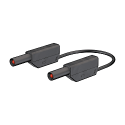 Staubli SLK410-E/N ø4 mm Safety Stackable MULTILAM Plug, Test Lead (49.0126-02521)