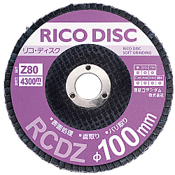 Rico Disc, φ100, Zirconia Abrasive Grains (RCDZ-100-15-80)