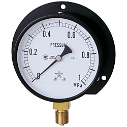 General Steam Pressure Gauge (B Type Vertical Type / ø100) (G421-211-M-0.1MP)