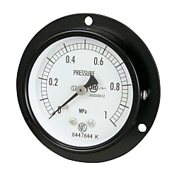 Ordinary pressure gauge (D frame embedded type, ø60) (AA15-221-0.4MP)