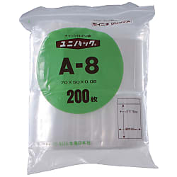 ถุงพลาสติก, Uni-Pack ความหนา 0.08 มม. โปร่งใส (I-8)
