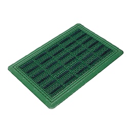 Evac Brush Hard Mat YL (with Shoe Cleaning Holes) (F-117-6-G)