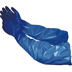 Model Gloves, No. 660 Nitrile, Model Blue (with Arm Cover) (NO660BBLL)