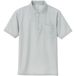 AZ-10581 Sweat-Absorbing, Quick Drying (Cool Comfort) Short-Sleeve Zip Polo Shirt (Unisex) (10581-010-S)