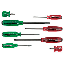 Resin handle screwdriver set (Penetration, magnet included) (PMD18)