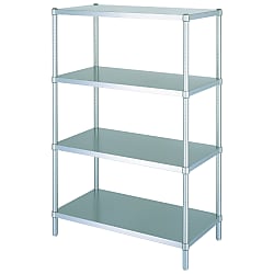 Stainless steel rack (solid shelf type) 4 tiers RBN4 type/RB4 type SUS304 (RBN4-12060)