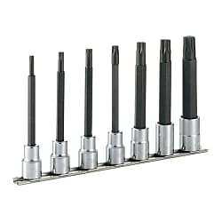 Long Torx Socket Set (Extra Strength Type / with Holder) HTX407L 