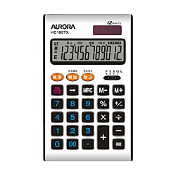 Aurora Tax Calculator, Hand-Held Type (HC180TX-W)