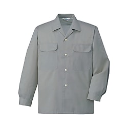 6055, Eco-Friendly Antistatic Long-Sleeved Open Shirt (6055-005-L)