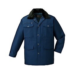 Cold-Condition Coat With Adjustable Collar (Navy/Green) (9500-011-EL)