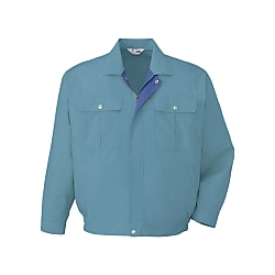 Easy Care Long Sleeve Blouson Jacket (for Spring and Summer / Blue, Green / Anti-Static) (34000-025-S)