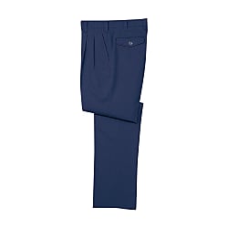 Stretch Double-Pleated Pants (for Autumn and Winter / Dark Blue, Green, Purple, Grey / Anti-Static) (40601-111-70)