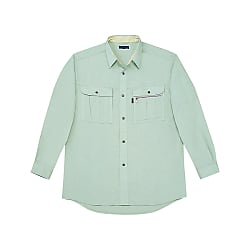 Easy Care Long Sleeve Shirt (for Spring and Summer / Green, Gray, Blue) (46004-039-M)