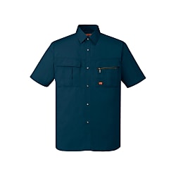 Short Sleeve Shirt (for Spring and Summer / Dark Blue, Green, Blue / Anti-Static) (46314-108-L)