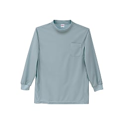 Sweat-Absorbing Quick-Drying Long-Sleeve Low-Neck Shirt (47694-040-S)