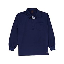 Sweat-Absorbing, Quick-Drying, Long-Sleeve Polo Shirt, Waffle (for Spring and Summer) (85204-044-5L)