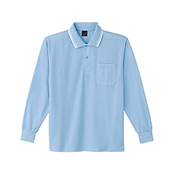 Sweat-Absorbing, Quick-Drying, Long-Sleeve Polo Shirt, Cotton Lining Honeycomb Mesh (for Spring and Summer) (85264-044-EL)
