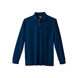 Pique Fabric Long-Sleeve Polo Shirt 6025 (6025-32-S)