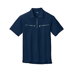 Short-Sleeve Zip-Up Shirt 6160 (6160-71-5L)
