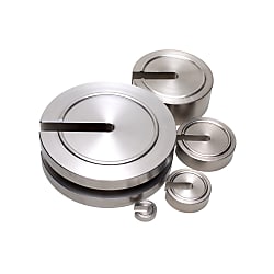 Slotted-Type Loose Weights, Stainless Steel, M1 Class, Set (10KG(5KG-10G)-MASU-SUS-M1-SET)
