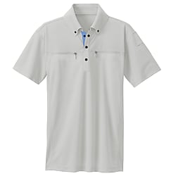 AZ-10602 Button Down Double-Zip Short-Sleeve Polo Shirt (Unisex) (10602-009-4L)