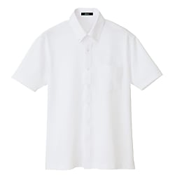AZ-7854 Short-Sleeve Knit Button Down Shirt (Unisex) 