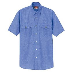 AZ-7612 Short-Sleeve Dungaree Shirt (Unisex) 