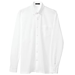 AZ-7853 Long-Sleeve Knit Button Down Shirt (Unisex) (7853-001-L)